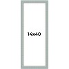 PosterPalooza | Panoramic Refined Blue Picture Frame - UV Acrylic, Foam Board Backing, Hanging Hardware - 2 of 4