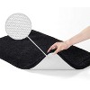 Home Mart Goods Large 2 Piece Black Microfiber Soft Thick Plush Bath Mat Set - 4 of 4
