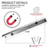 LunaLulinlk 12 Inch Stainless Steel Magnetic Knife Bar, Knife Holder, Knife Rack, Kitchen Utensil Holder, Tool Holder, Home Organizer - 2 of 4