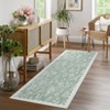 Modern Washable Area Rug for Living Room, Floral Area Rug with Non Slip Backing, Indoor Low Pile Carpet for Dorm Office Decor - 2 of 4