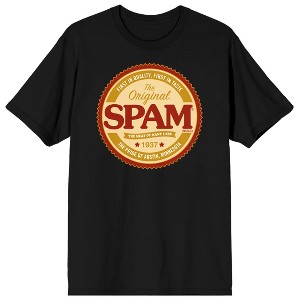 The Original Spam Logo The meat of many uses Men's Black T-Shirt - 1 of 1