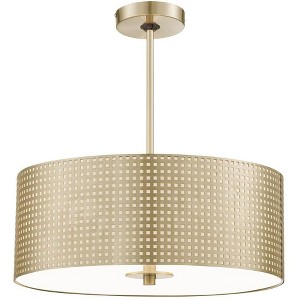 George Kovacs Lighting Grid 3 - Light Pendant in  Soft Rass - 1 of 1