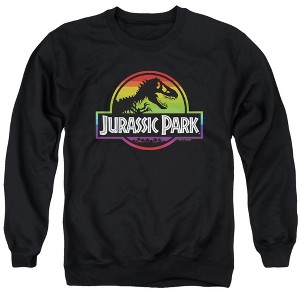 Jurassic Park Rainbow Logo Adult Crewneck Sweatshirt - 1 of 4