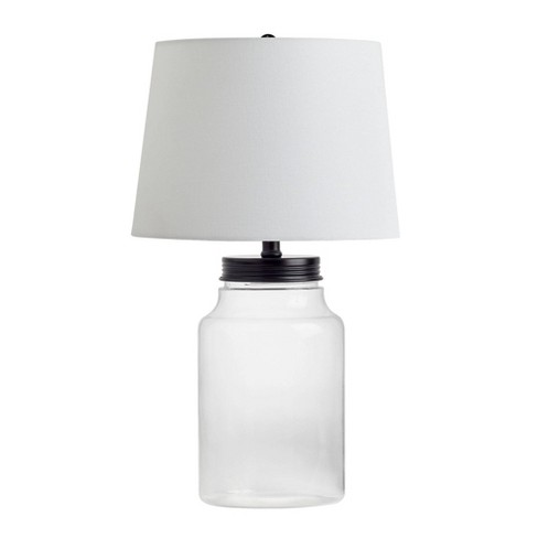 Fillable glass hot sale table lamps