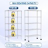 BestMassage 5 Tier Shelves Shelf Wire Shelving Unit Heavy-Duty Adjustable Storage Shelf with Lockable Wheels & Certified by NSF - 4 of 4