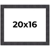 PosterPalooza | Distressed Brown Picture Frame - UV Acrylic, Backing Board, Hanging Hardware Included - 2 of 4