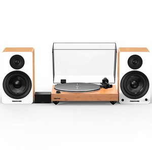 Fluance RT85N Reference High Fidelity Vinyl Turntable, PA10 Phono Preamp and Ai61 Powered 6.5" Stereo Bookshelf Speakers - 1 of 4