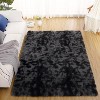Fluffy Runner Rug Soft Shag Plush Area Rug Non-Slip Nursery Dorm Fuzzy Bedside Rug Kids Room Home Decor Tie-Dye - 2 of 4