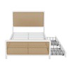 NicBex Full/Queen Platform Bed Frame with Metal Cutout Headboard and Footboard,Metal Platform Bed with 2 Drawers,No Box Spring Needed,Easy Assembly - 4 of 4
