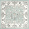 Unique Loom Aurelia Collection Area Rug - Hadrian (7' 10" Square Aqua/Gray) - 2 of 4