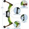 HyperStrike Bow Archery Pack - Clear Green Bow with 6 Whistle Arrows & Bungee, Shoots Up To 250 Feet - 3 of 4