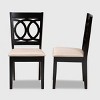 2pc Lenoir Upholstered Wood Dining Chair Set - Baxton Studio - 3 of 4
