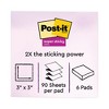 Post-it Dispenser Notes Super Sticky Pop-up 3 x 3 Note Refill, 3" x 3", Playful Primaries Collection Colors, 90 Sheets/Pad, 6 Pads/Pack - image 2 of 4