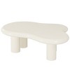 Syemin End Tables Design Cloud Coffee Table, Cute Cream Coffee Table, Modern Carton Center Table, Cute Sofa End Table, White, 46.46"*32.28"*15.75" - 2 of 4