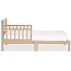 Dream On Me Brookside Toddler Bed with low-to-floor design, safety guardrails, and durable pine wood frame for a safe toddler transition - 3 of 4