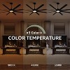 Siljoy 84 Inch Large Ceiling Fan with 8 Aluminum Blades, 6-Speed, 3-CCT, Turbo DC Motor, Remote Black Ceiling Fan for Living Room - 4 of 4