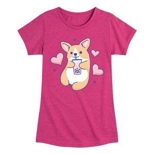 Girls' - Instant Message - Kawaii Fitted Short Sleeve Graphic T-Shirt - 1 of 4