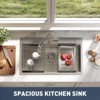 Drop In Kitchen Sink,Stainless Steel Kitchen Single Bowl Sinks, Modern Top Mount 16 Gauge Workstation Sink- with Pull-Down Faucet for Bar - 2 of 4