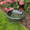 Tierra Garden 7.5"H Fiber Clay Birdbath, 19"D x 7.5"H, 6.5lbs. - 3 of 4