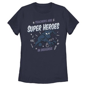 Womens Marvel Teachers Super Heroes in Disguise T Shirt