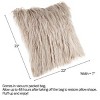 22-Inch Luxury Square Floor Plush Pillow – For Bedroom or Living Room by Hastings Home - 2 of 4