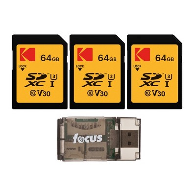 Kodak 32gb Class 10 Uhs-i U1 Sdhc Memory Card (3-pack) Bundle : Target