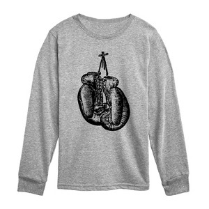 Boys' - Instant Message - Boxing Gloves Long Sleeve Graphic T-Shirt - 1 of 4