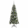 vidaXL Artificial Christmas Tree with 150 LEDs Green 66 x 66 x 150 cm - 3 of 4