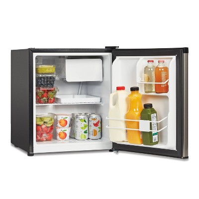 Compact Stainless Steel 1.7 Cu. Ft. Energy Star Fridge