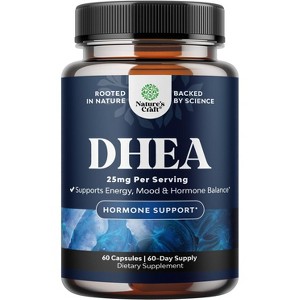 Pure DHEA 25mg for Women & Men, DHEA Supplement for Mood Energy & Immune Support, Hormone Balance Supplement, Nature's Craft, 60ct - 1 of 4