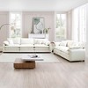 Corduroy Upholstered 2-Seater and 3-Seater Sofa Set with Flexible Combination and Easy to Assemble - 2 of 4