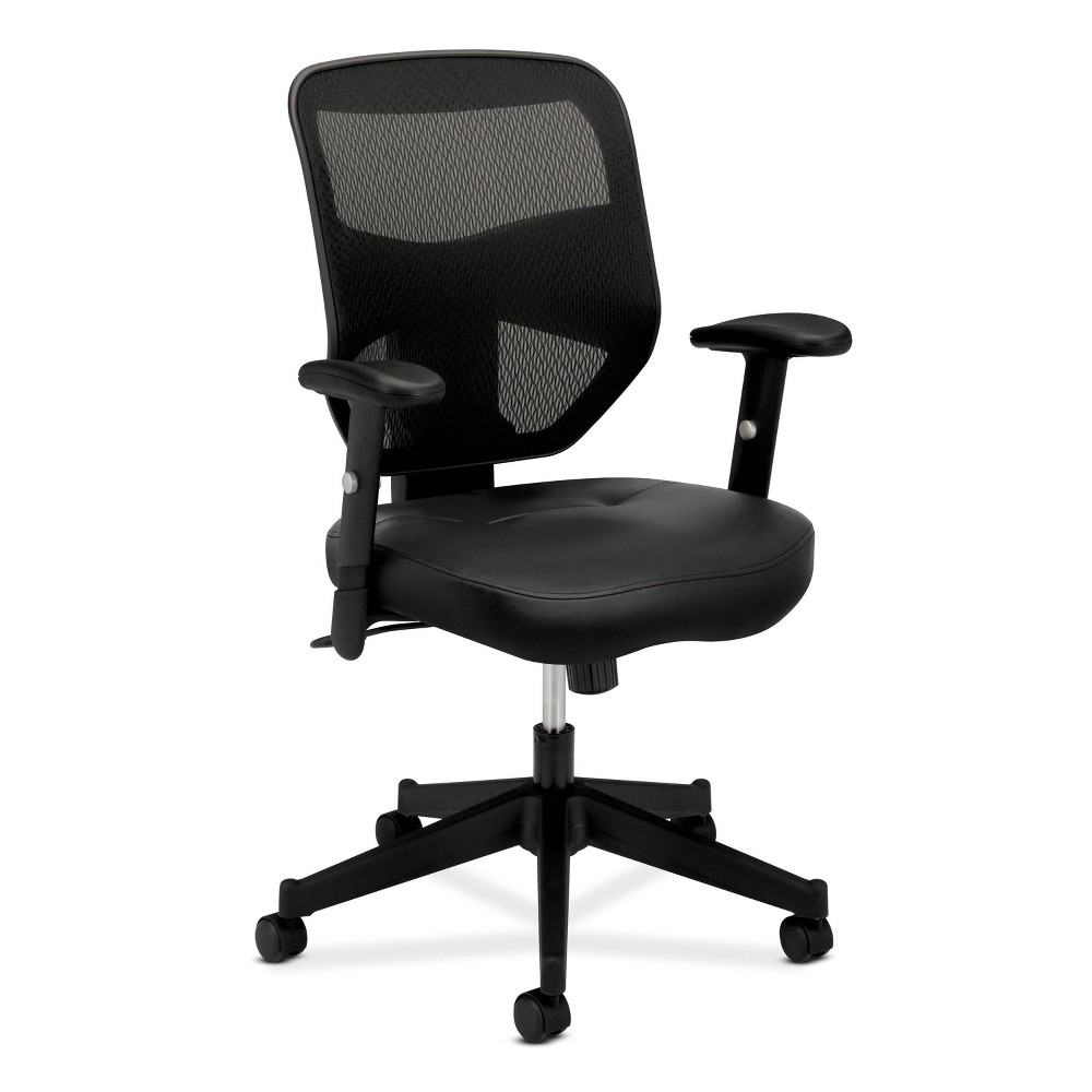 UPC 888206187455 product image for Prominent Leather Task Chair Black - HON | upcitemdb.com