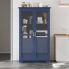 Whisen Kitchen Pantry with Glass Doors & 4 Drawers - 2 of 4