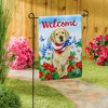 Evergreen Dog with Patriotic Bandana Garden Suede Flag 12.5 x 18 Inches Indoor Outdoor Decor - 2 of 3