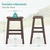 Arceso Outdoor Bar Stools , 25 Inch HDPE Counter Height Bar Stools, All Weather Resistant Patio Bar Stools for Balcony, Backyard - 2 of 4