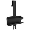 vidaXL Hanging Shower Caddy Matt Black Brushed 304 Stainless Steel - 2 of 4