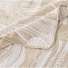 Greenland Home Fashions Dover Natural Coverlet Set – 3-Piece, Medallion Stitch, Neutral Bedding - 4 of 4