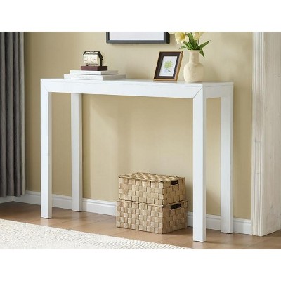 Kings Brand Furniture Russel Console Table – Slim, minimalist table for entryways, hallways, or behind the couch
