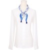 INSPIRE CHIC Women's Floral Printed Tassel Square Scarves 23.6X23.6" 1Pc - 2 of 4