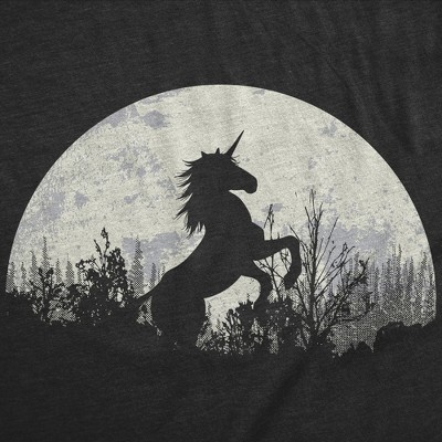 Мужские футболки Crazy Dog T-Shirts, Inc. Mens Funny T Shirts Moon Unicorn Fantasy Graphic Tee for Men - Crazy Dog Men's T Shirt With Unicorn Sayings Black M — фото 2