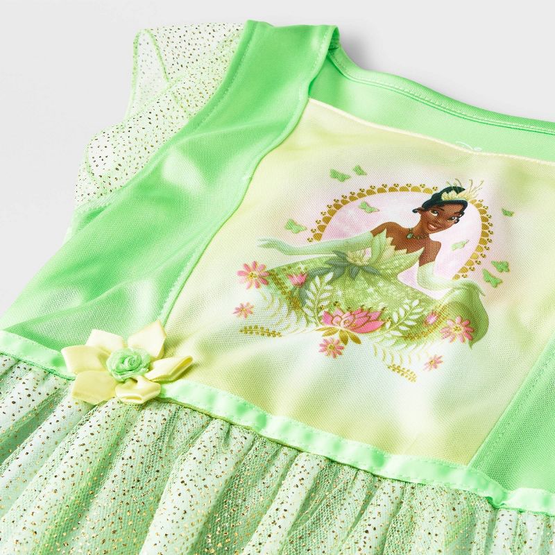 Girls' Disney Princess Tiana's Palace NightGown - Green, 3 of 6