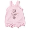 Disney Princess Ariel Baby Girls French Terry Short Overalls T-Shirt and Hat 3 Piece Outfit Set Newborn to Infant - 4 of 4