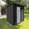 Gulches Metal garden sheds 5ft¡Á4ft outdoor storage sheds ,Tool Shed with All-Weather Design ,Black - 2 of 4