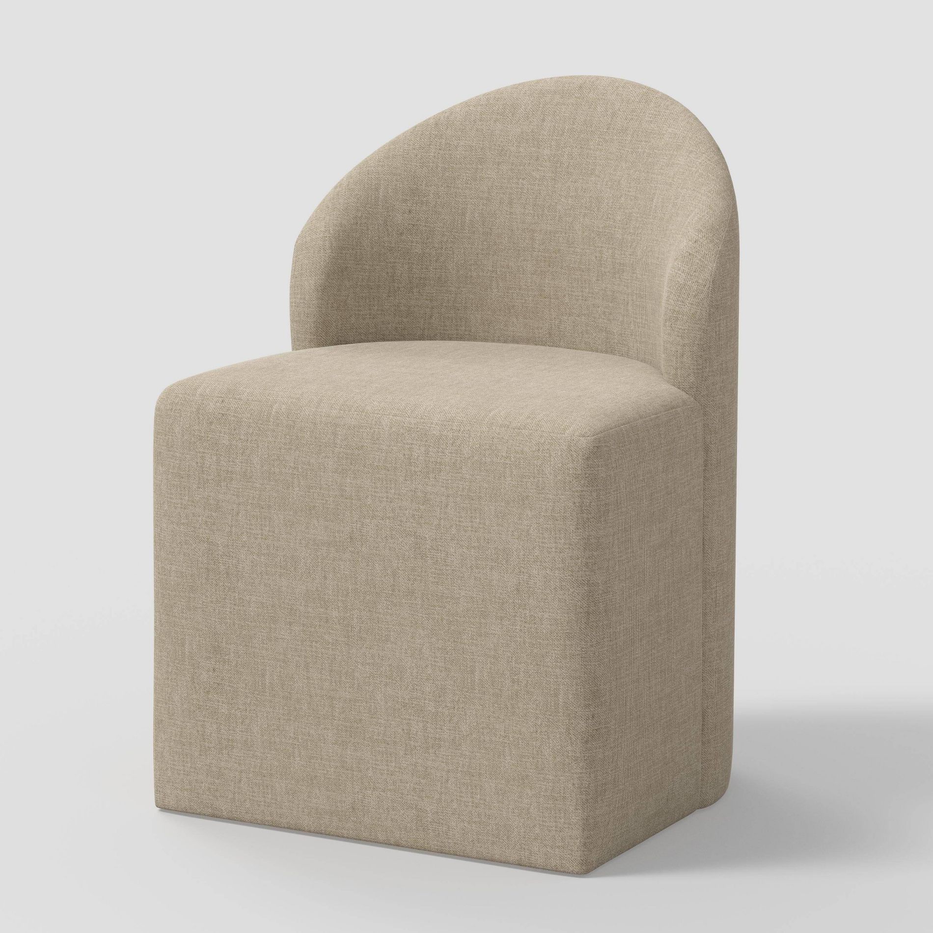 Ella Tub Upholstered Dining Chair Performance Textured Weave Wheat - Threshold™