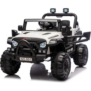 Kids Ride On Truck Car, 12V Ride On Toy Battery Powered Vehicles w/Parent Remote, Spring Suspension, Electric Car for Kids - 1 of 1