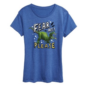 Women's - Disney - Rex Fear Me Please Short Sleeve Graphic T-Shirt - 1 of 4
