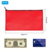 Unique Bargains PU Leather Zippered Water Resistant Bank Deposit Bag Security Money Pouch 11"x 6" 8 Pcs - 2 of 4