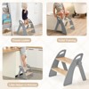 Itopfox Wooden 2 Step Stool for Kids Bathroom Sink Foldable Anti-Slip for Toilet Potty Training, Child Stepping Stool for Kitchen Nursery Bedroom - 2 of 4