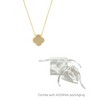 Adornia 14k Gold Plated Clover Halo Necklace - 3 of 3