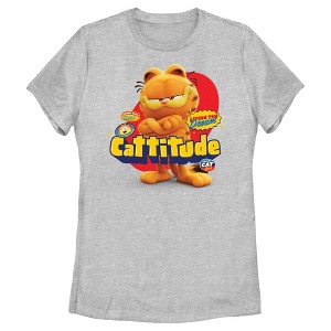 Women's The Garfield Movie Cattitude T-Shirt - 1 of 4